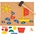 Bigjigs Toys Детска дървена игра Bigjigs - Мозайка с чукче и пинчета (BJ158)