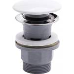 FDesign Kleome бяло-сив кран за умивалник Click-Clack с преливник (FD7-304-43)