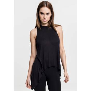 Urban Classics Дамски потник в черен цвят Urban Classics Ladies HiLo Viscose Top black UB-TB1509-00007 - Черен, размер M