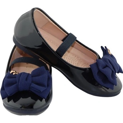 Dívčí balerínky s mašličkou nazouvací 139-128S