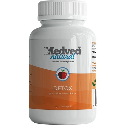 Medveď natural Detox 30 kapsúl