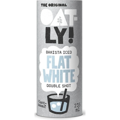Oatly! Barista Iced Flat White ovsený nápoj s kávou 235 ml