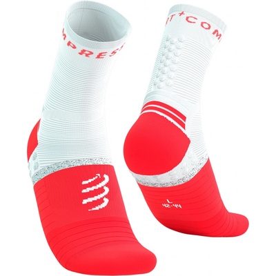 Compressport Pro Marathon V2.0 ponožky červená biela
