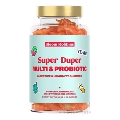 Bloom Robbins Multi & Probiotic gumíky jednorožci 60 žuvaciech pastiliek