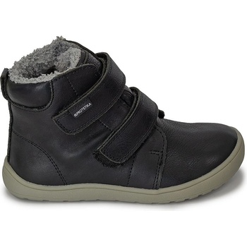 Protetika chlapecké zimní barefoot boty DARYK BLACK PRO-tex černá
