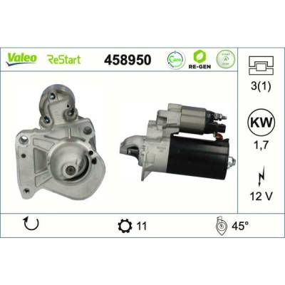 Startér VALEO 458950