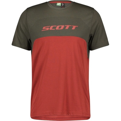 Scott Trail FLOW DRI SS tmavo grey/red