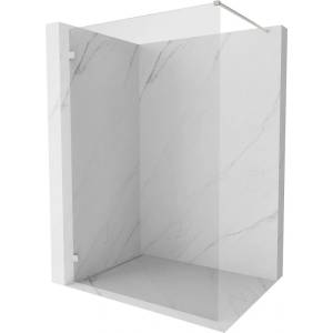 Mexen Lunar стена за душ Walk-in лява 130 x 200 см, прозрачна 8 мм, четкан никел - 830-130-000-97-00-L (830-130-000-97-00-L)
