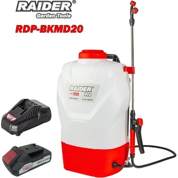 Raider Пръскачка акумулаторна 16 л, RAIDER RDP-BKMD20, 20V, 2Ah, 3 bar, R20 серия (RDP-BKMD20)