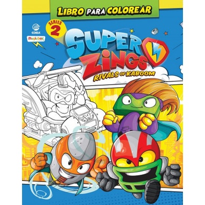 LIBRO PARA COLOREAR SUPERTHINGS SERIES 2