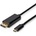 Nedis CCGL64352BK20 Кабел USB C (USB-C) - Displayport, USB3.2 Gen 1, 4K60Hz, 2 m, (USB3.1, USB3.0, USB2.0) (CCGL64352BK20)