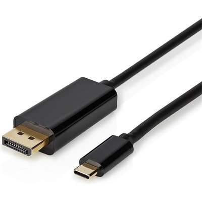 Nedis CCGL64352BK20 Кабел USB C (USB-C) - Displayport, USB3.2 Gen 1, 4K60Hz, 2 m, (USB3.1, USB3.0, USB2.0) (CCGL64352BK20)