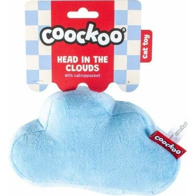 Coockoo Head In The Clouds vankúšik na kopanie s catnipom 17 x 7 x 10,5 cm