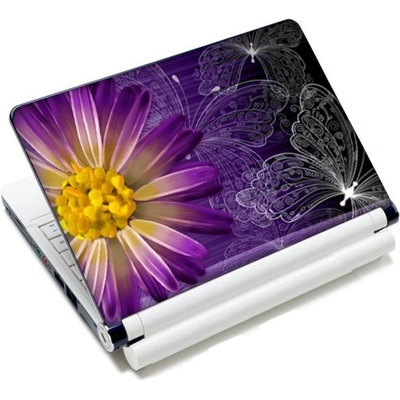 Samolepka, skin Huado na notebook 12"-15,6" Gerbera a motýle