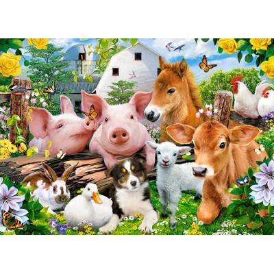 Castorland - Puzzle Farm Friends 60 - 40 - 99 piese