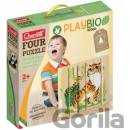 Quercetti Four Puzzle Ohrozené zvieratá 80711