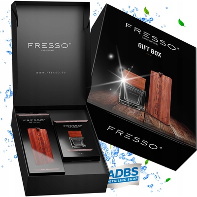 Fresso dárková sada Mini Dark Delight parfém do auta + přívěsek