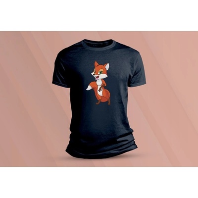 Sandratex dětské bavlněné tričko Red Fox. tmavě šedá