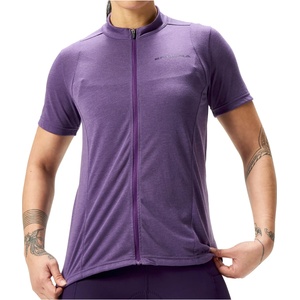 Endura Дамска фланелка с къс ръкав за колоездене Endura Women's Loop S/S Zipped Jersey Cycling jersey - Heather (156-2445-0113)