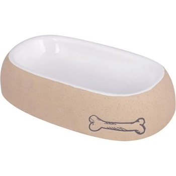 Pet Brands MOP Sandstone Feeding Bowl for Dogs - Пясъчна овална купа за куче 21 / 13 / 6 см