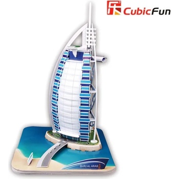CubicFun 3D пъзел с 44 части CubicFun - Burj Al Arab