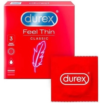 Durex Feel Thin Classic - Тънки презервативи (3 бр. )