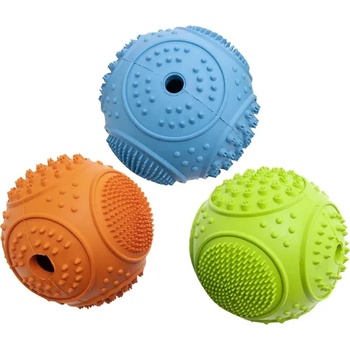 Flamingo - Забавна дентална играчка за кучета - топка, три цвята , 7.5 см