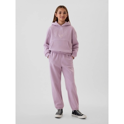GAP Kids Sweatpants with Logo Girls ružová