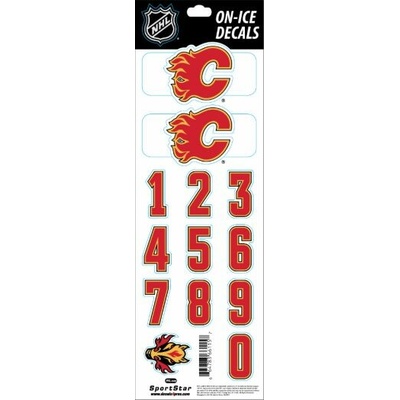 Sport Star Nálepky na prilbu Calgary Flames NHL Decals