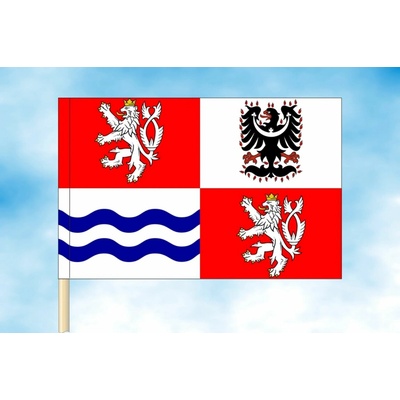 LIBEA, s.r.o. Vlajka Středočeského kraje Rozměr: 30×45 cm, Uchycení: Návlek na žerď