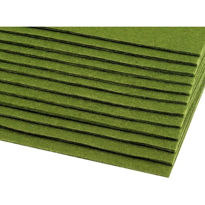 Látková dekorativní plsť / filc 20x30 cm Varianta: 1 (F23) zelená stepní, Balení: 2 ks
