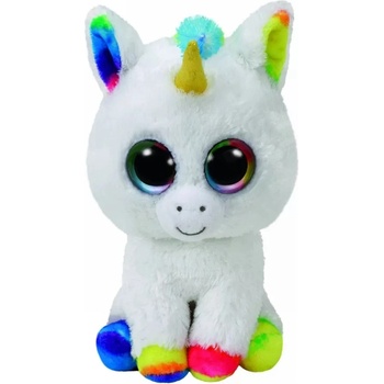 TY Toys Плюшена играчка TY Toys Beanie Boos - Еднорог Pixy, бял, 24 cm (TY37157)