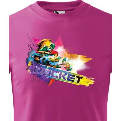 Dětské tričko Rocket Purpurová Velikost Canvas Bezvatriko.cz 2336