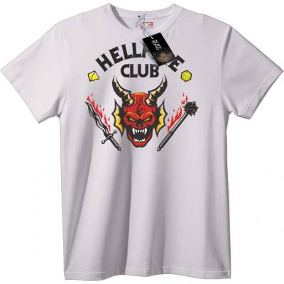 NOONEBRAND Тениска Hell Club Devil - 2XL, White