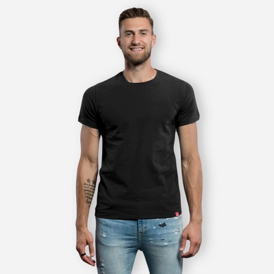 CityZen slim fit tričko Davos čierne