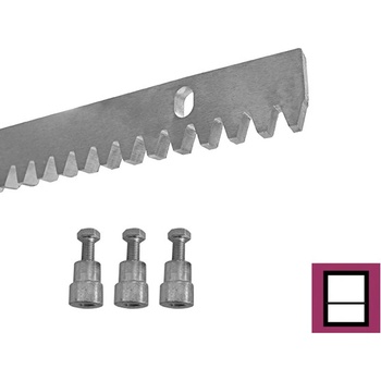 Umakov Hrebeň oceľový Zn, 30x10mm, L1m, max 1700kg H/01Fe-30x10H