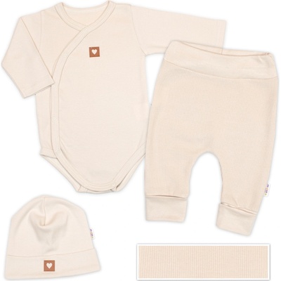 Baby Nellys Rastúca 3dielna sada pre bábätko Nature béžová