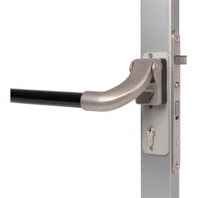 LOCINOX PUSHBAR H 1400 - paniková hrazda pre zadlabávacie zámky , dĺžka 1400 mm, pre krídlové bránky a dvere PUSHBAR-H_1400