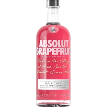 Absolut Grapefruit 40% 1 l (holá láhev)