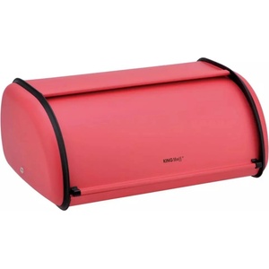 KINGHOFF Кутия за хляб Kinghoff KH 1753, 36 см, Лека и здрава конструкция, Стомана, Червен (9999KH1753) - topmall