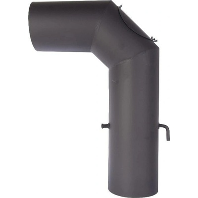 THORMA Dymové koleno s čistiacim otvorom D150 čierne F0182110610