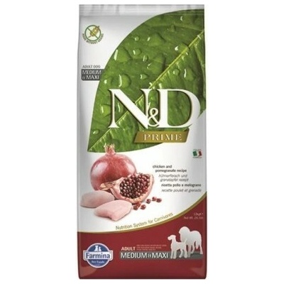 N&D Prime Adult Medium & Maxi Chicken & Pomegranate 12 kg