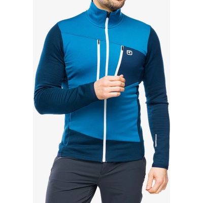 Ortovox Fleece Grid Jacket mountain blue