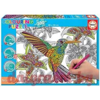 Image 1 of Educa Пъзел за оцветяване educa 17083 - 300 части - Колибри (edu17083)