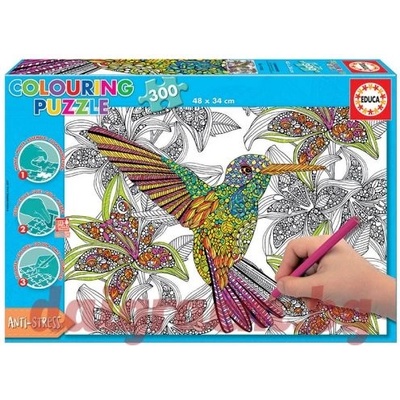 Educa Пъзел за оцветяване educa 17083 - 300 части - Колибри (edu17083)