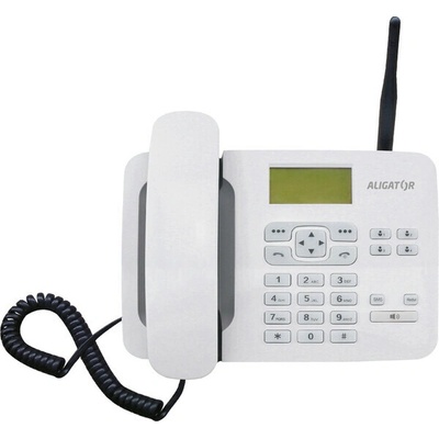 ALIGATOR T100 stolný GSM telefón biely AT100W