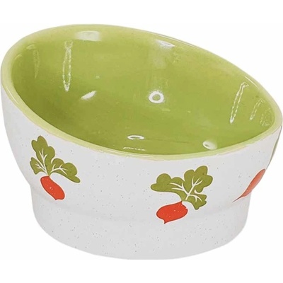 Nobby keramická ergonomicky tvarovaná miska pro hlodavce ředkvičky 18,5 x 9,5 cm 750 ml