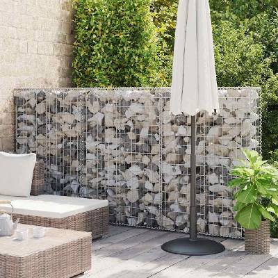 zahrada-XL Gabionový koš s víky z pozinkovaného drátu 150 x 100 x 30 cm