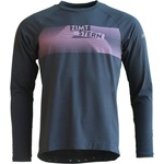 Zimtstern Мъжка фланелка с дълъг ръкав за колоездене Zimtstern Spunz Shirt L/S Cycling jersey - Dark Navy (056-4130-0111)