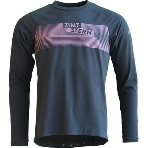 Zimtstern Мъжка фланелка с дълъг ръкав за колоездене Zimtstern Spunz Shirt L/S Cycling jersey - Dark Navy (056-4130-0111)